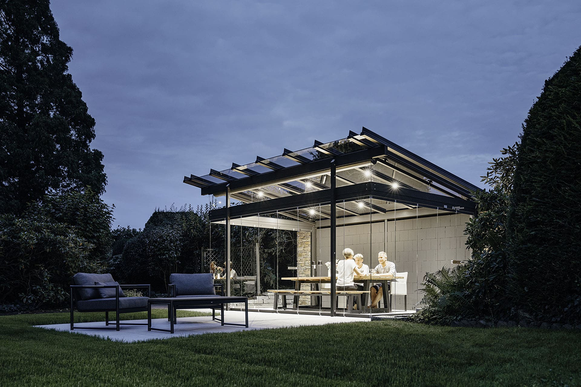 Terrassenüberdachung Augsburg freistehend Garten Grillbereich modern