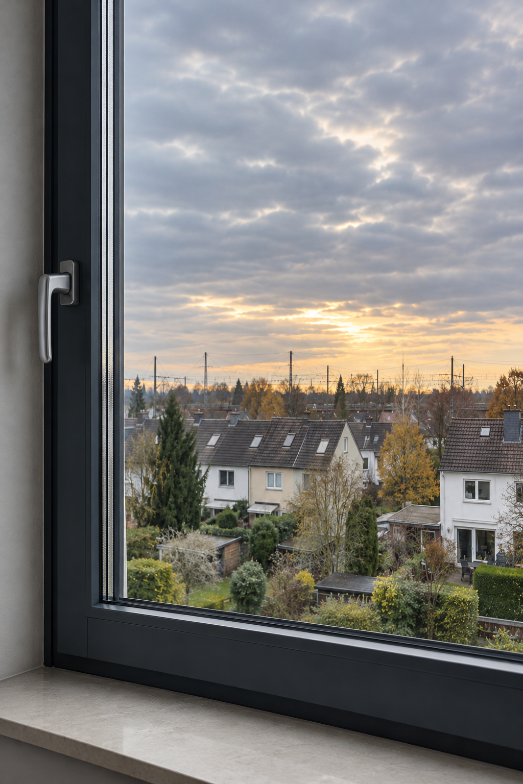 Neue Fenster an einem Wohnhaus in Kissing bei Augsburg