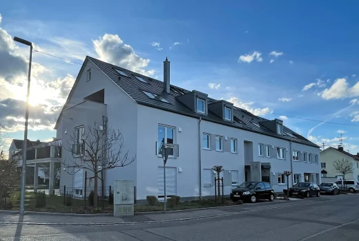 Fenster Sonnenschutz Wohnanlage Kissing Neubau